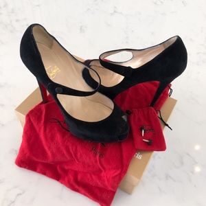 Christian Louboutin Alta Iowa 120 Black Suede 39.5